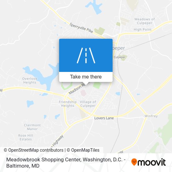 Meadowbrook Shopping Center map