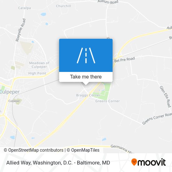 Allied Way map