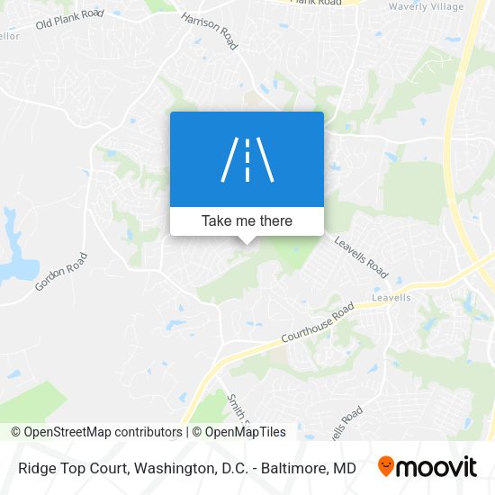Ridge Top Court map