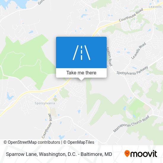 Sparrow Lane map