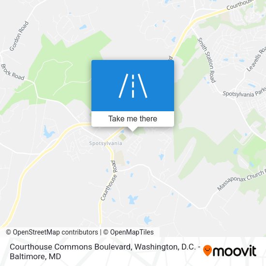 Mapa de Courthouse Commons Boulevard