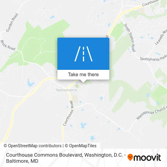 Courthouse Commons Boulevard map
