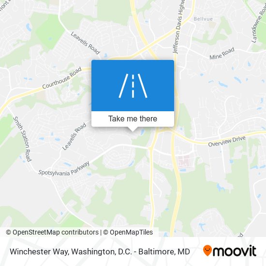 Winchester Way map