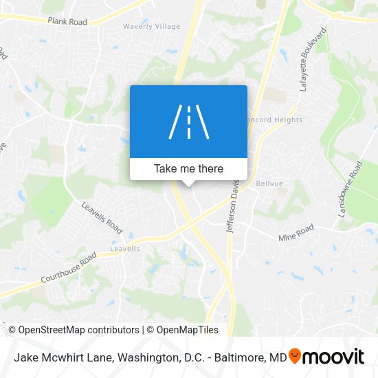 Mapa de Jake Mcwhirt Lane