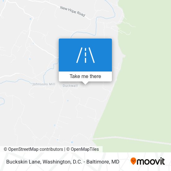 Buckskin Lane map