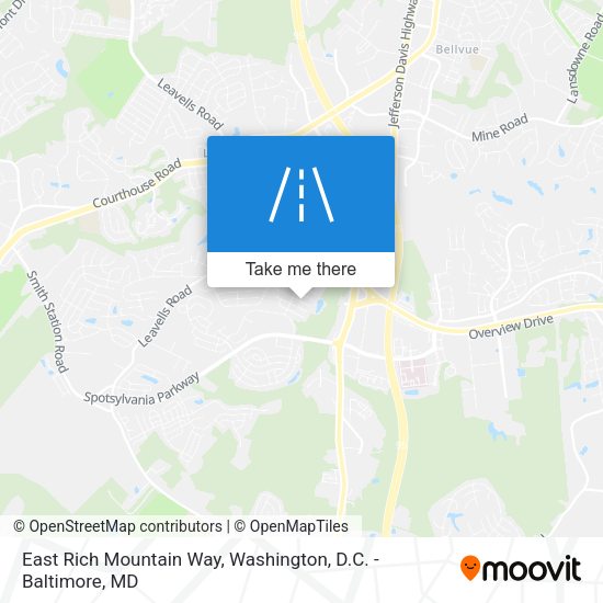 East Rich Mountain Way map