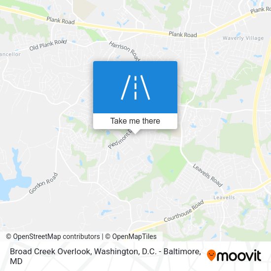 Mapa de Broad Creek Overlook