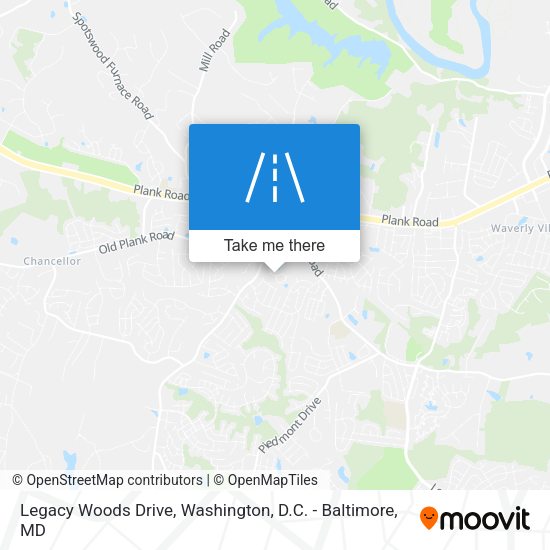 Legacy Woods Drive map