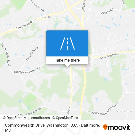 Commonwealth Drive map