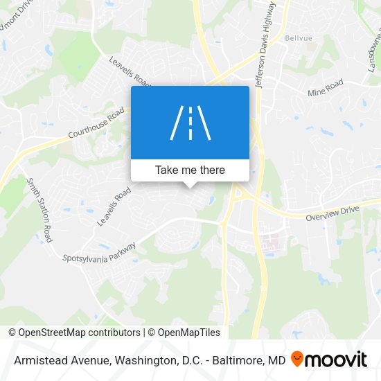 Armistead Avenue map