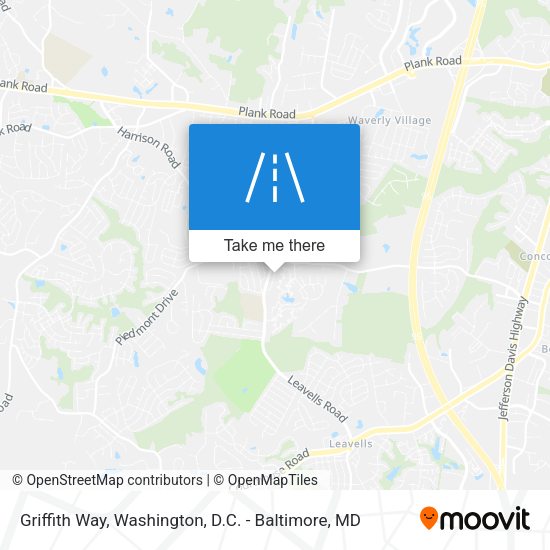 Griffith Way map