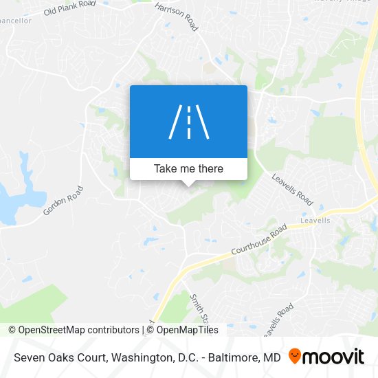 Mapa de Seven Oaks Court