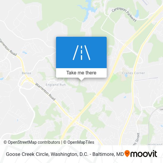 Mapa de Goose Creek Circle