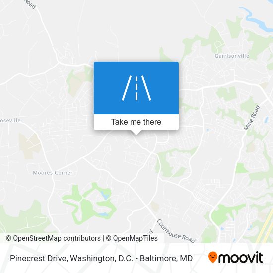 Mapa de Pinecrest Drive