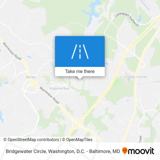 Bridgewater Circle map