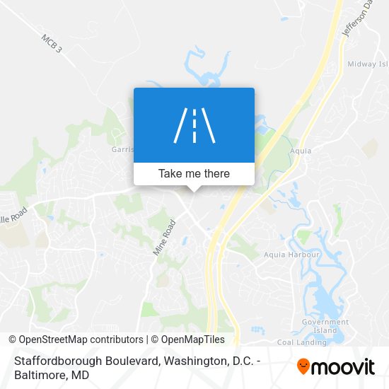 Staffordborough Boulevard map