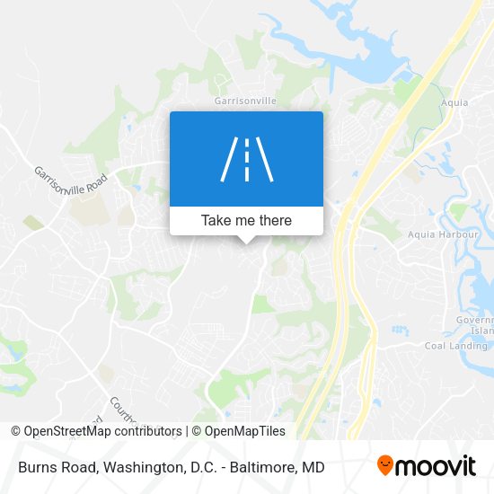 Mapa de Burns Road