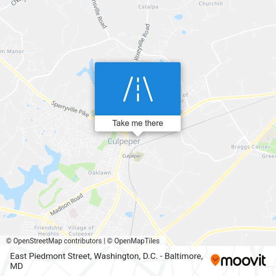 Mapa de East Piedmont Street