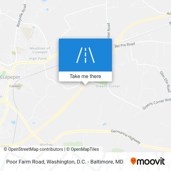 Mapa de Poor Farm Road