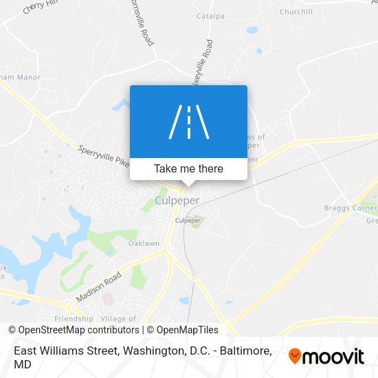 East Williams Street map