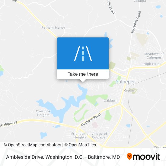 Ambleside Drive map