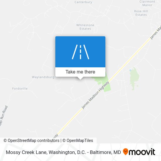 Mapa de Mossy Creek Lane