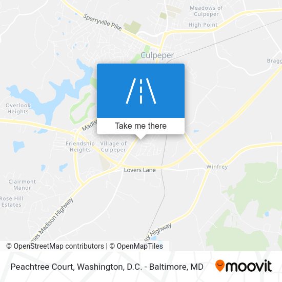 Mapa de Peachtree Court
