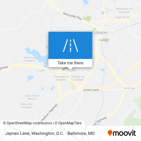 Jaynes Lane map