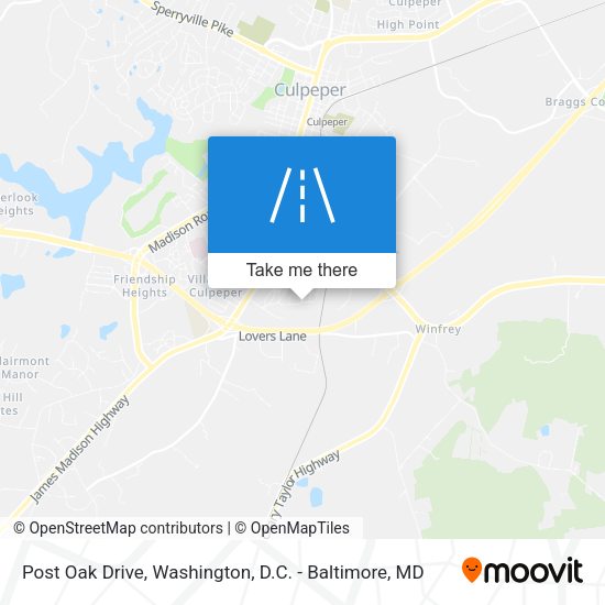 Post Oak Drive map