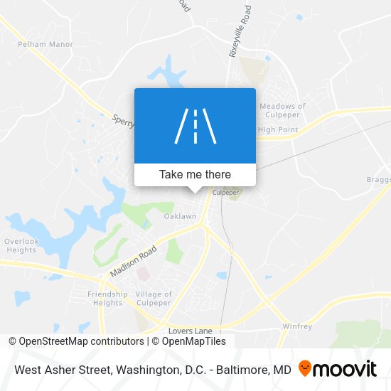 Mapa de West Asher Street