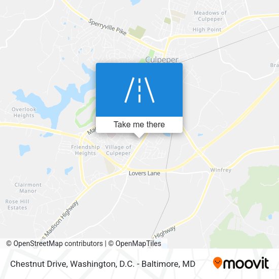 Chestnut Drive map