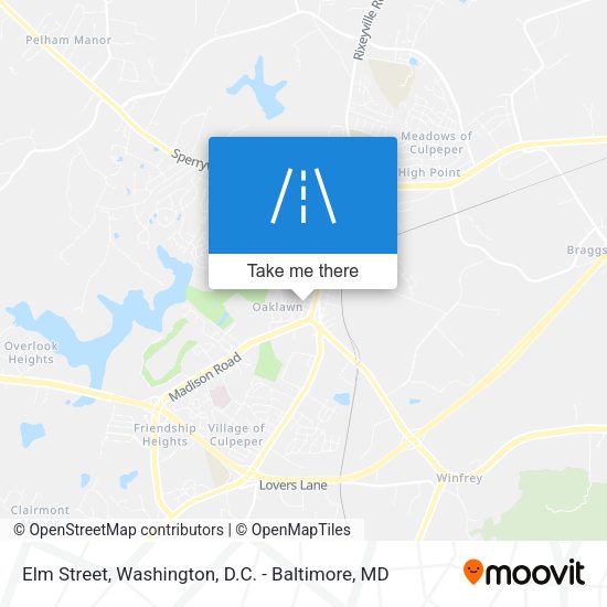 Elm Street map