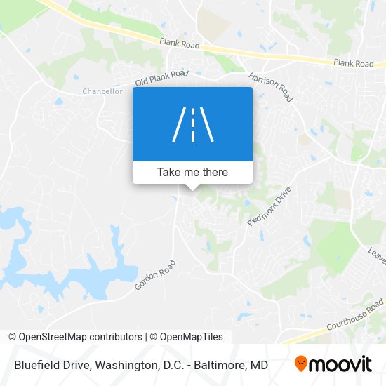 Bluefield Drive map