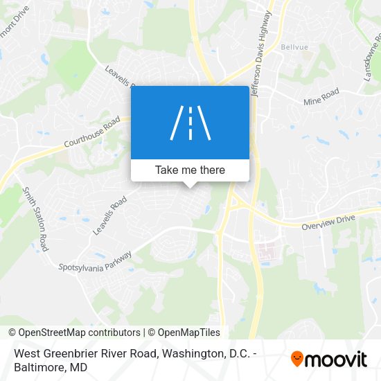 West Greenbrier River Road map