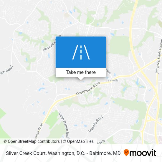 Mapa de Silver Creek Court