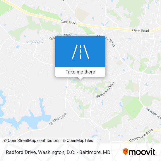Radford Drive map