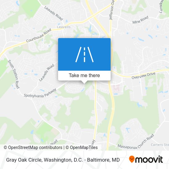 Mapa de Gray Oak Circle