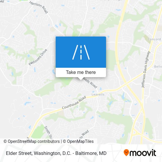 Elder Street map