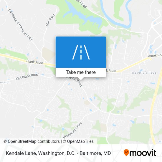 Kendale Lane map