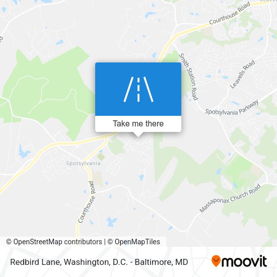 Redbird Lane map