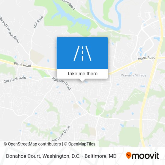 Mapa de Donahoe Court
