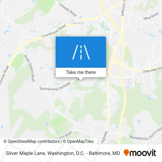 Silver Maple Lane map