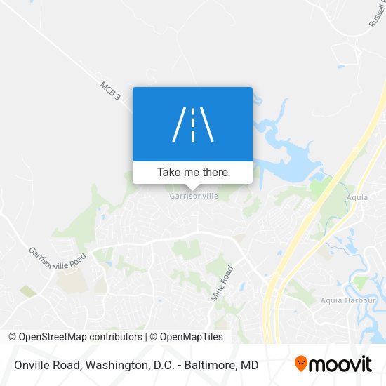 Onville Road map