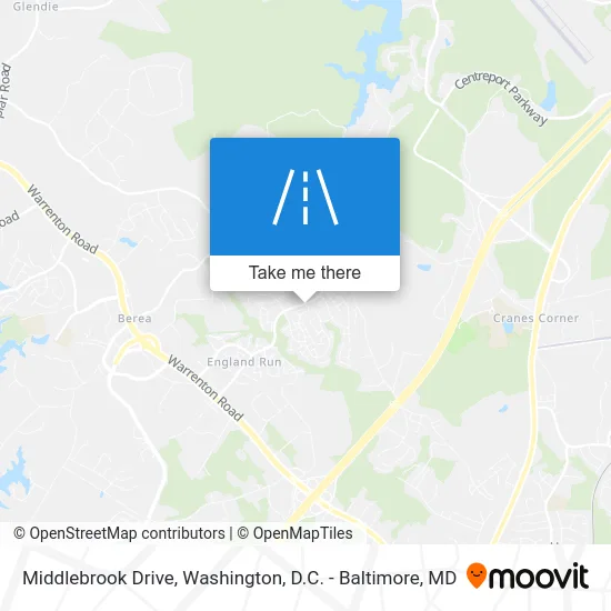 Middlebrook Drive map