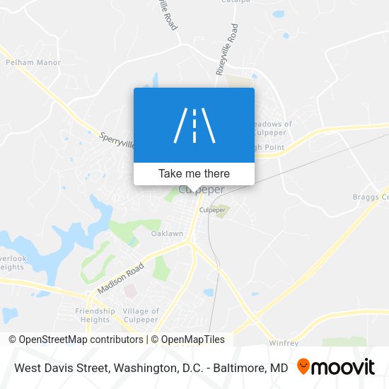 West Davis Street map