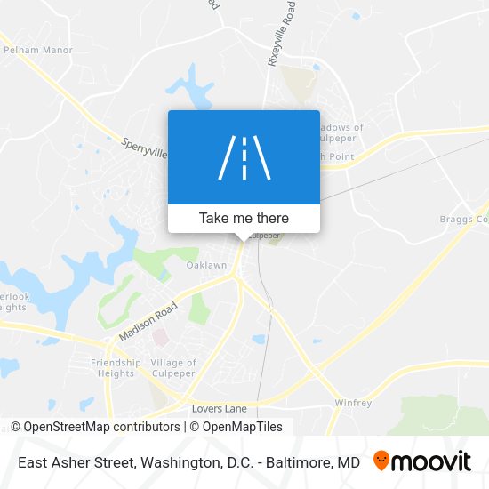 Mapa de East Asher Street