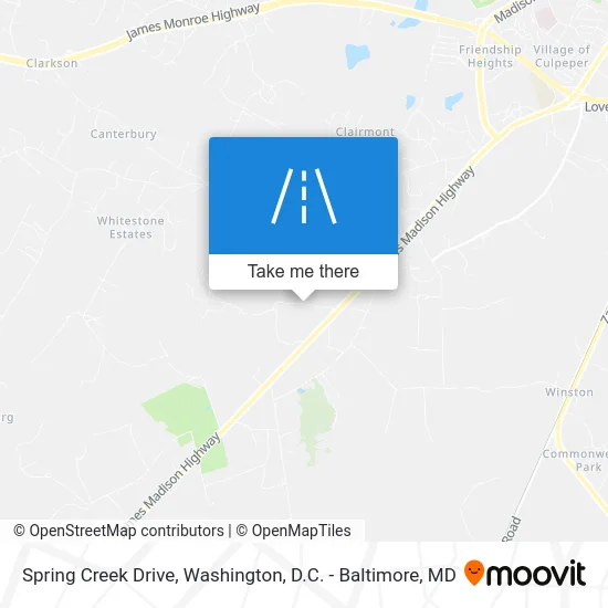 Spring Creek Drive map