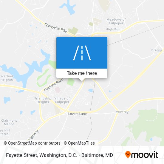 Fayette Street map