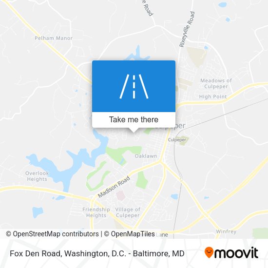 Mapa de Fox Den Road
