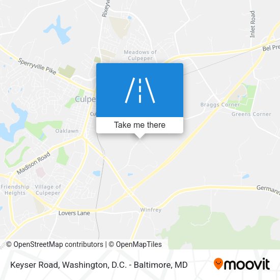 Mapa de Keyser Road